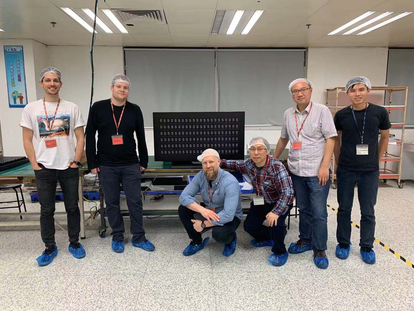 Vestaboard manufacturing team